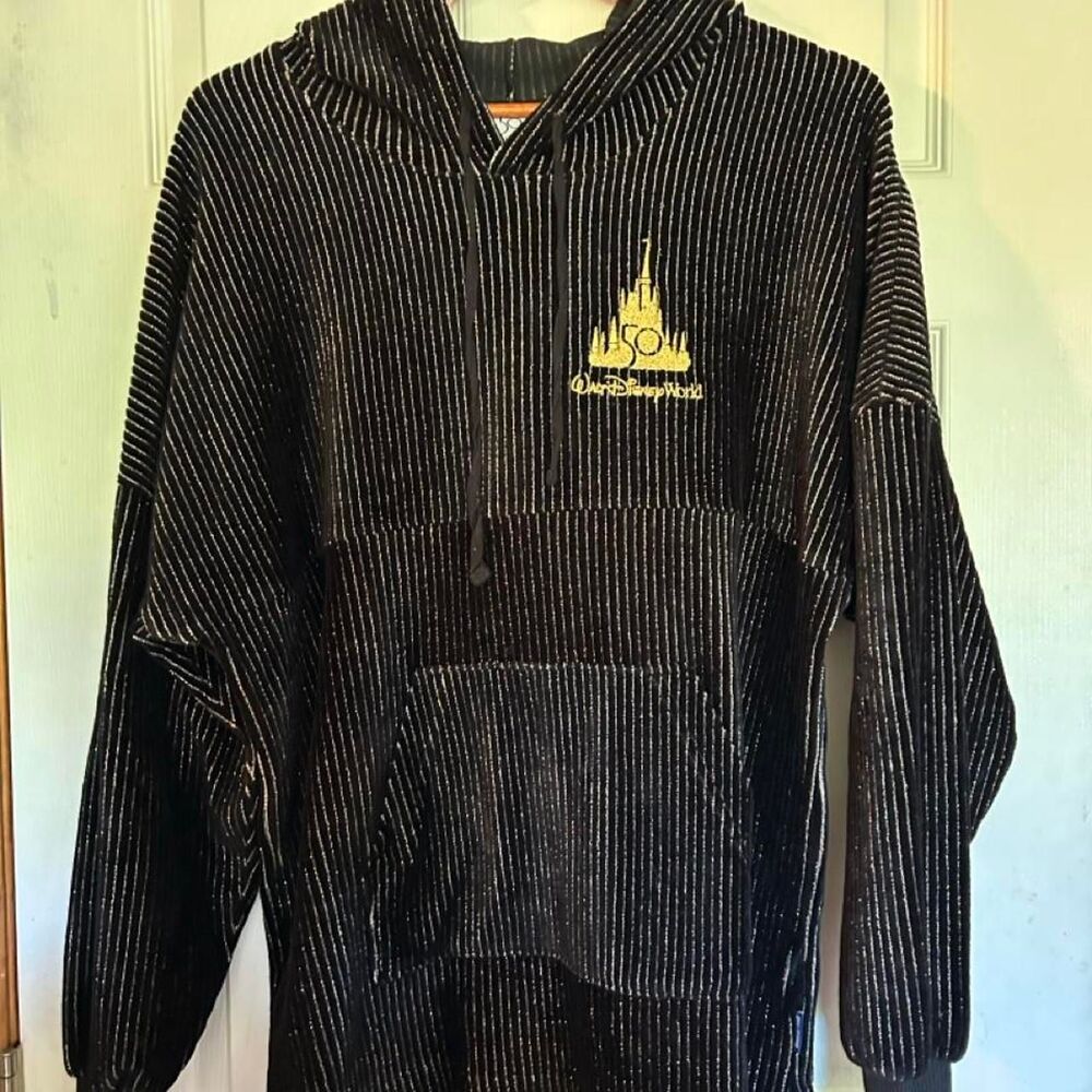 Disney Women's Black and Navy Hoodie